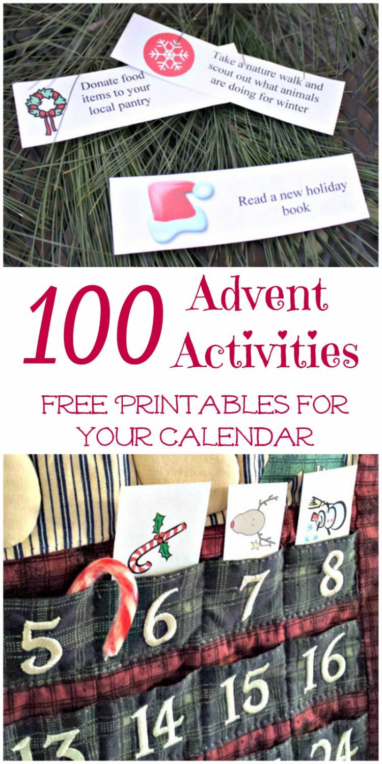 Advent calendar ideas and fillers for toddlers, kids and family fun!