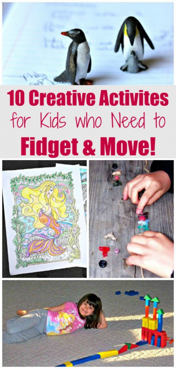 10 Activities for Kids who can't sit still -- instead of fidget spinners!