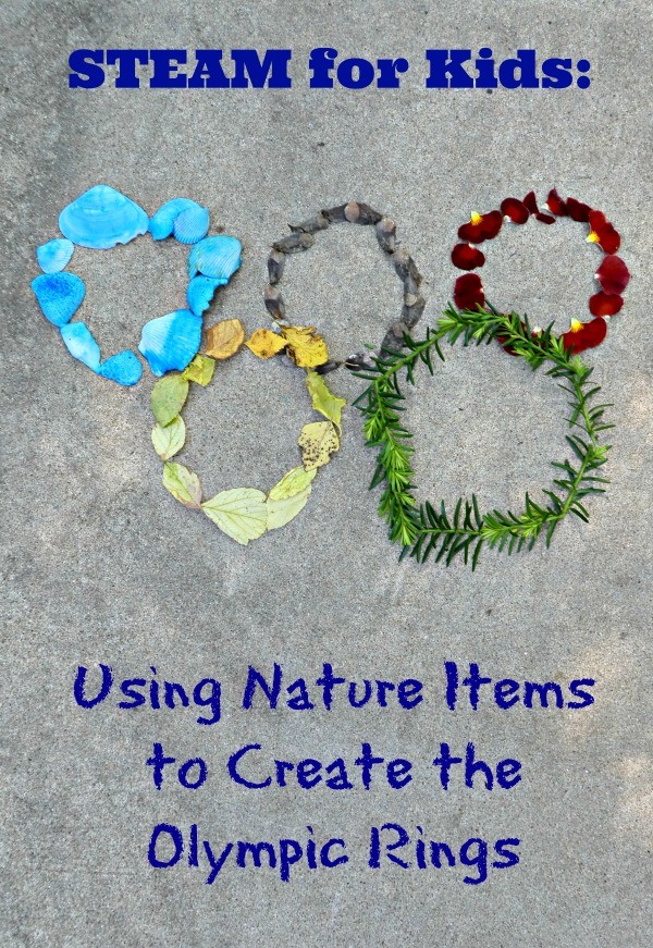 Olympic Nature Art for Kids - Edventures with Kids