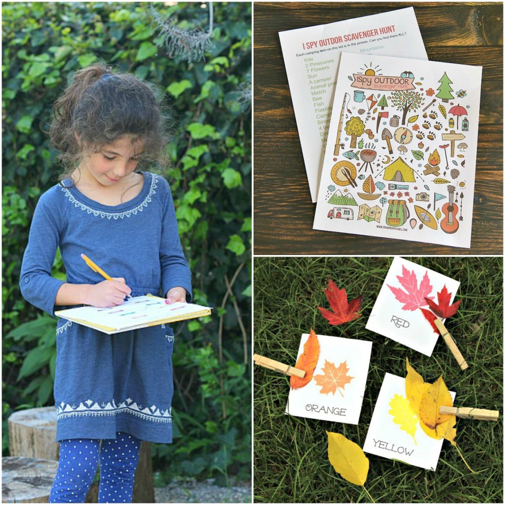 40 Outdoor Scavenger Hunts for Kids with free printables ...