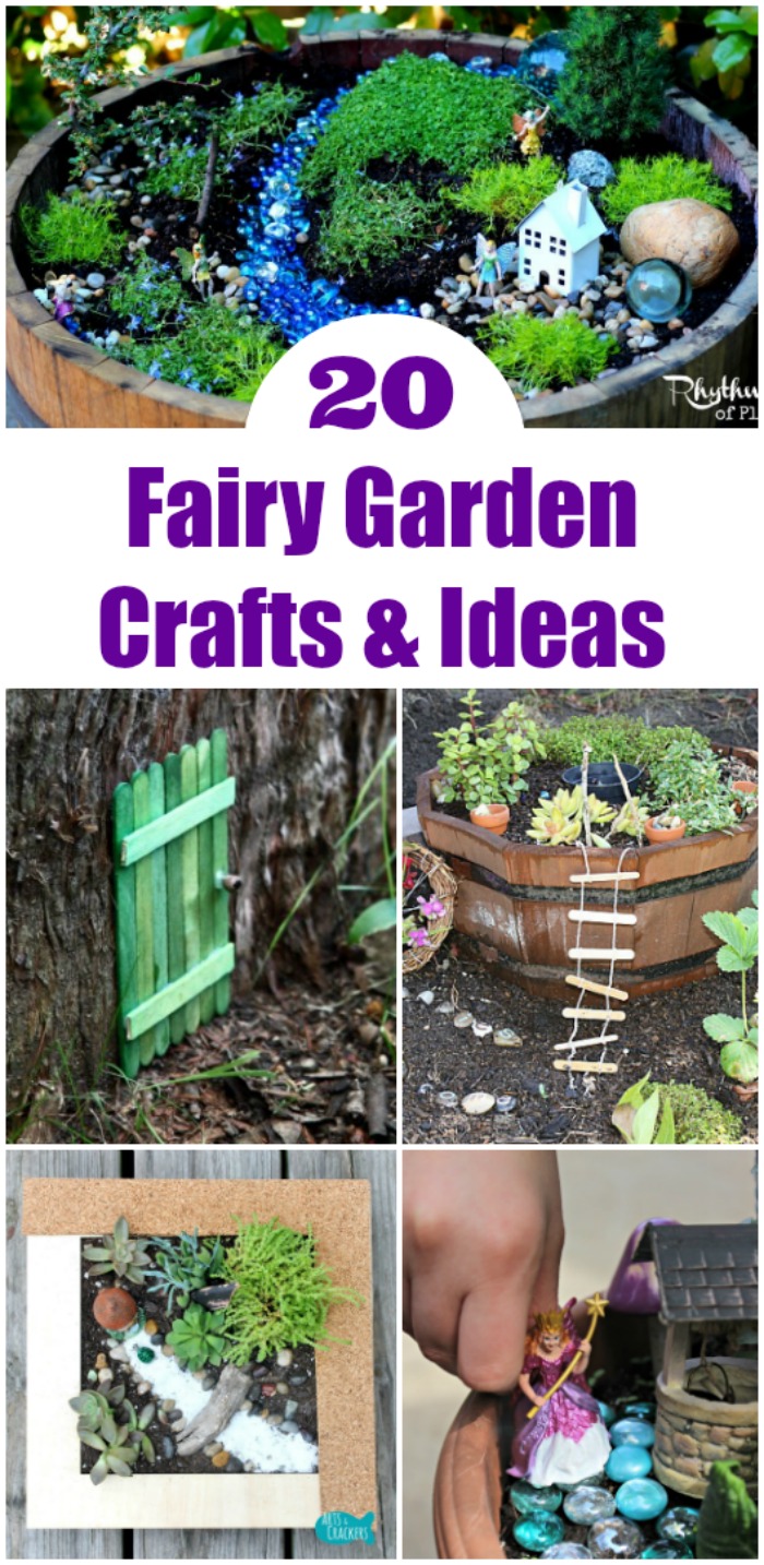 Outdoor fairy garden ideas for kids