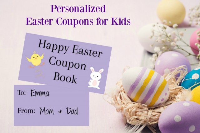 Easter coupons and ideas for teens and children