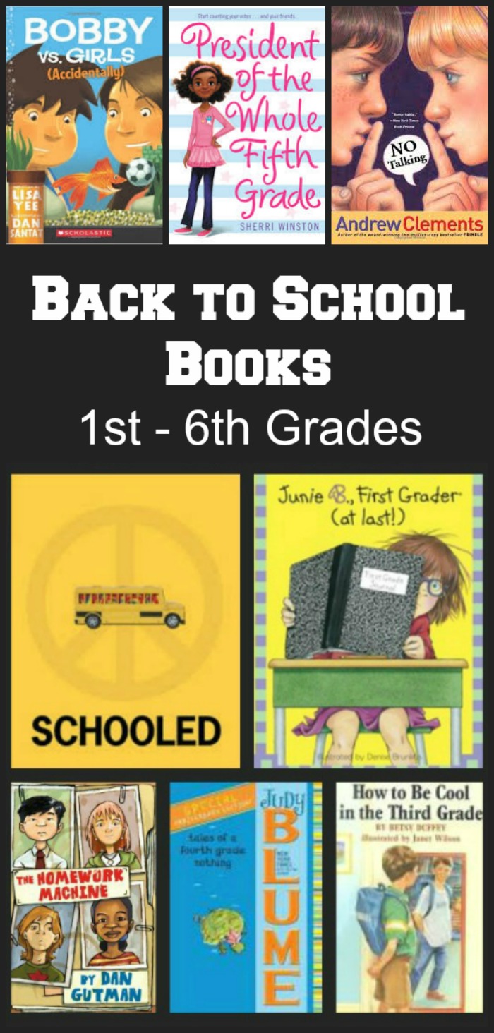 Best Back to School books for 1st, 2nd, 3rd, 4th, 5th and middle school