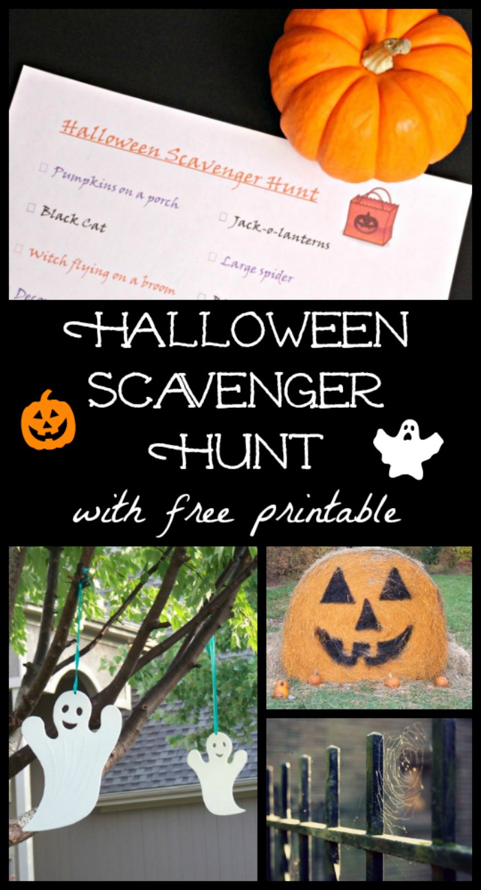 Halloween Scavenger Hunt with free printable - great game for kids, tweens, teens, families, class parties or youth groups!