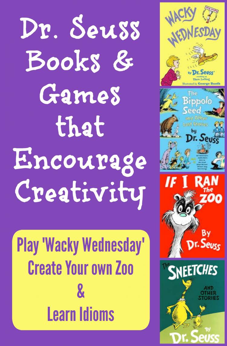 Wacky Wednesday ideas, Dr Seuss activities and games