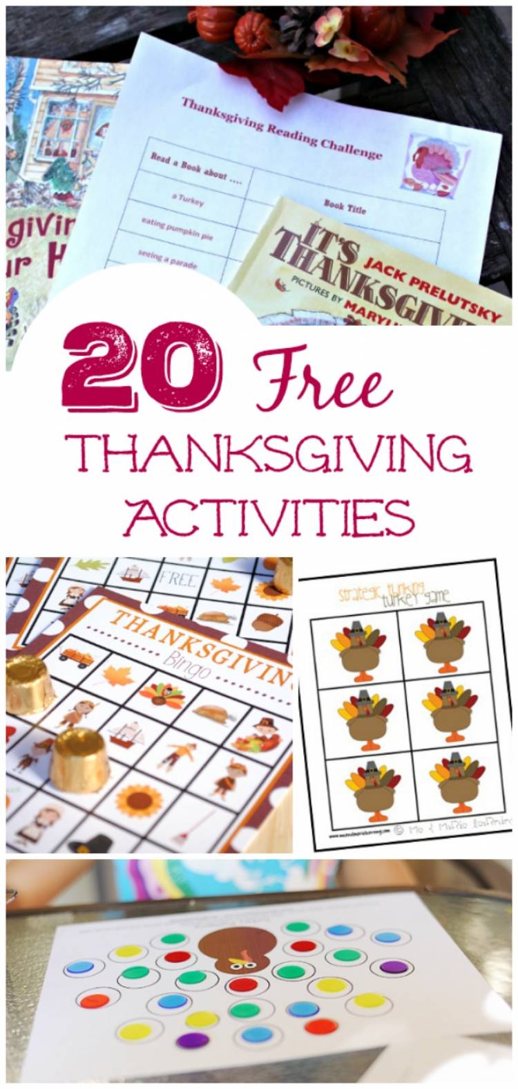 20 Free Thanksgiving Printable Activities