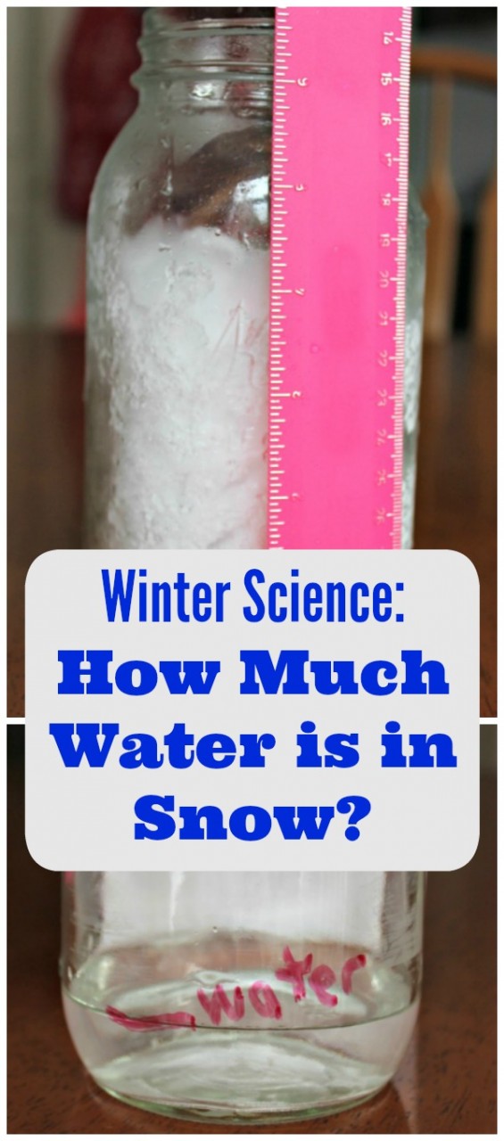 Winter Science Experiments - How much Water is in Snow?