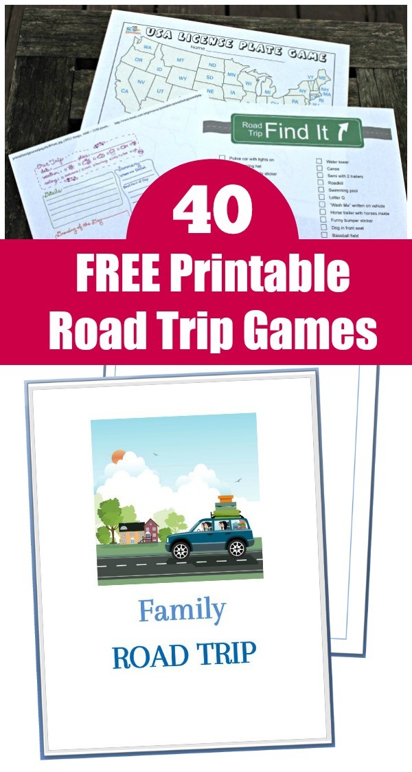 40 Free Printable Road Trip Activities Printable Templates