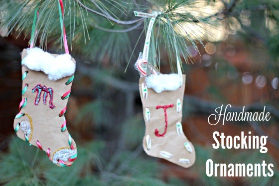 DIY Christmas Stocking Ornament Craft for Kids