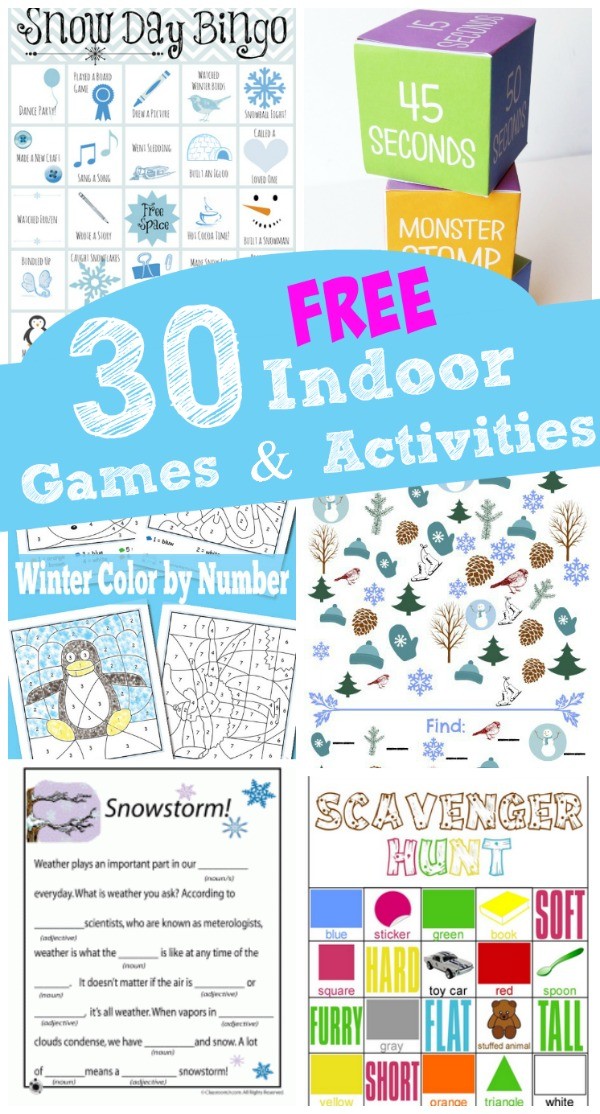 30 FREE Winter Printables for Kids: Games & Activities - Edventures