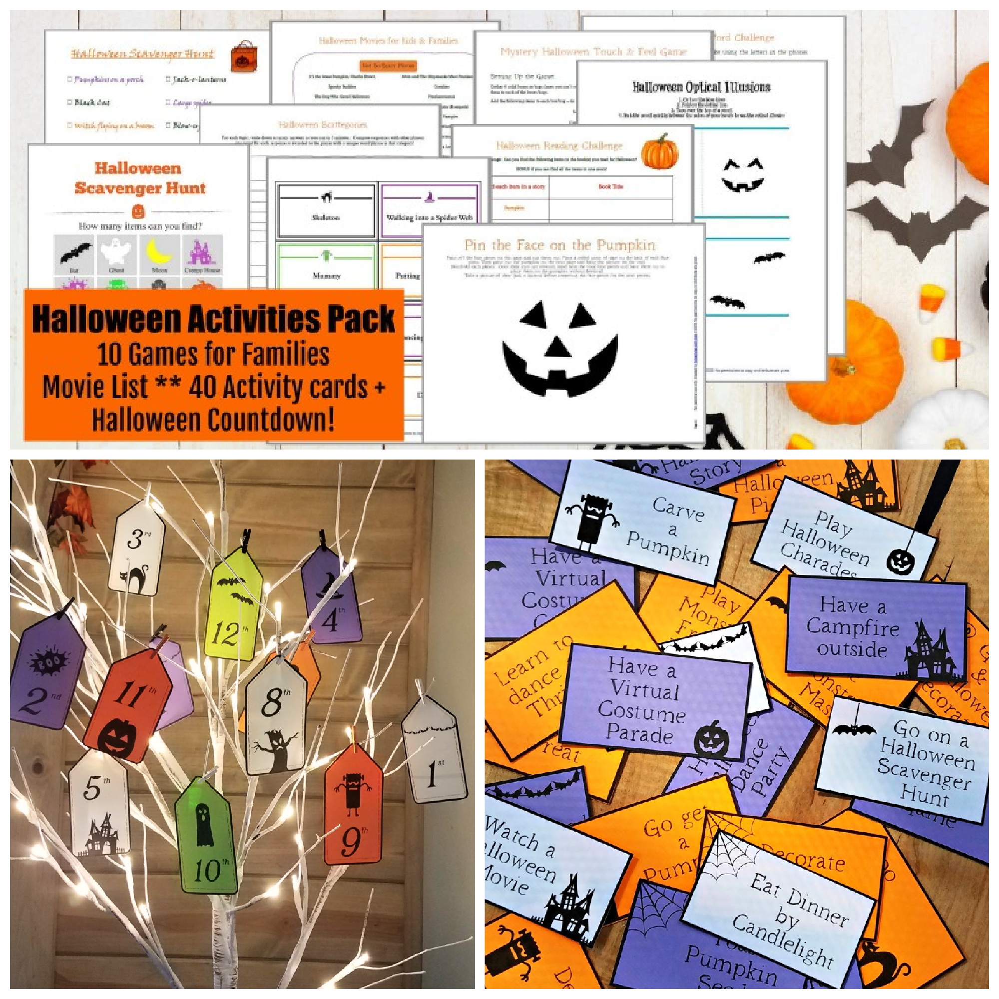 Halloween Mystery Box Ideas For Kids Adults w printable Labels 