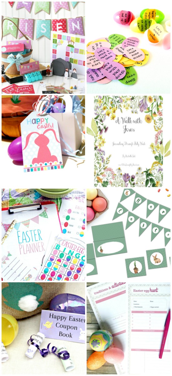 Easter printables for adults and kids - egg hunts, Easter Basket ideas and decorations!