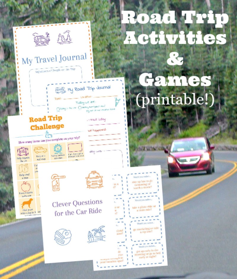 road trip activities printables free