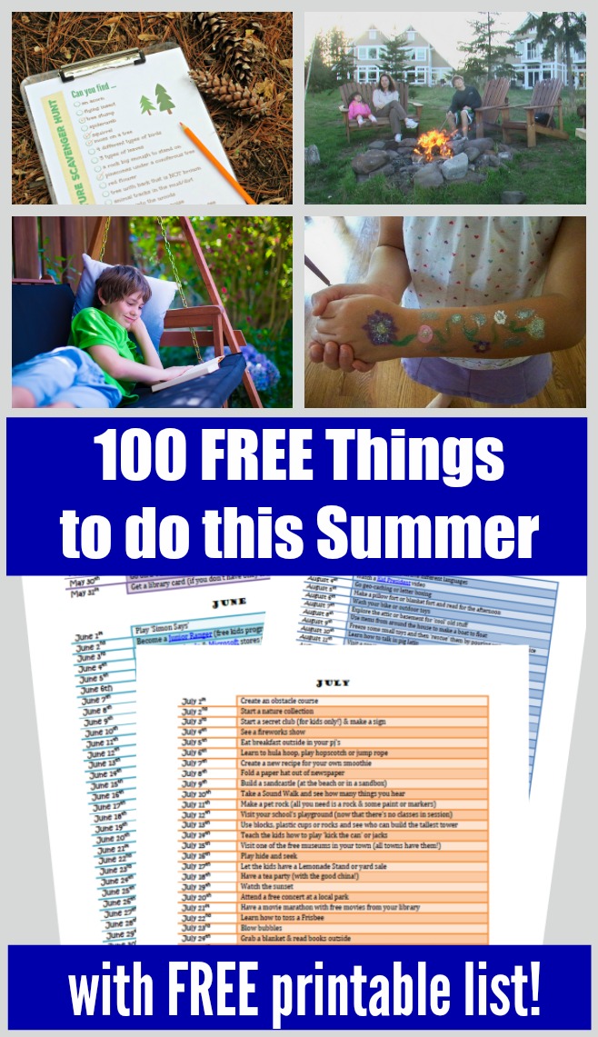 100+ Free Things for Kids to Do in Summer Edventures with Kids