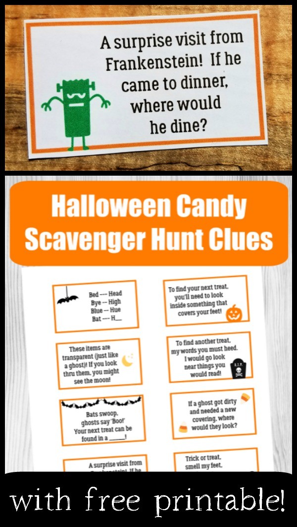 Halloween Candy Scavenger Hunt