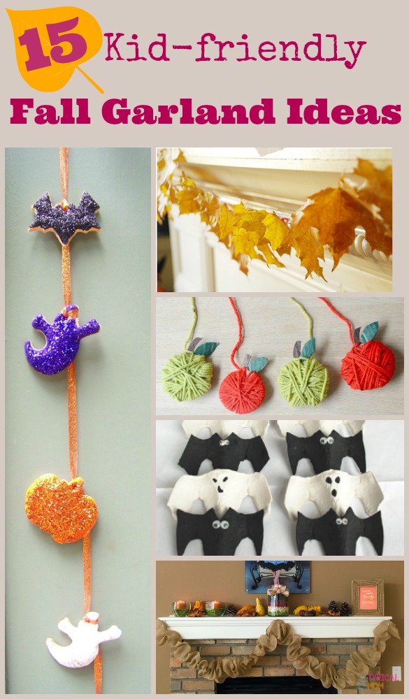 15 DIY Fall Garland Crafts for Kids - Halloween & Thanksgiving