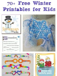 winter printables for kids