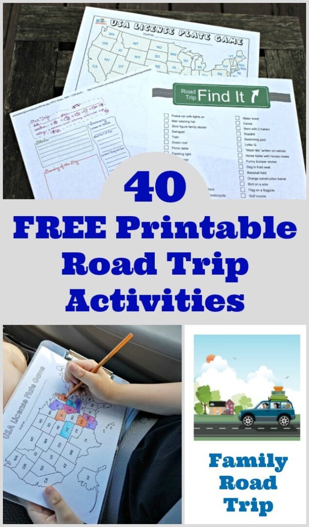 40 Free Printable Road Trip Games &amp; Activities for Kids