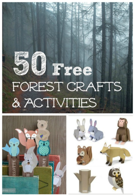 50 Forest & Woodland Animal Crafts (w/free printables!)