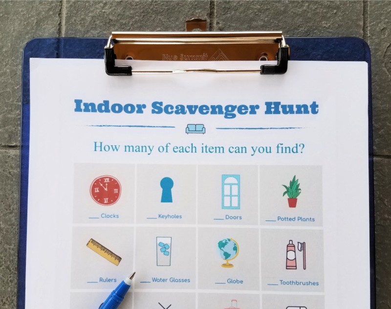 printable scavenger hunt for inside