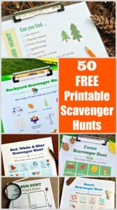 50+ FREE Printable Scavenger Hunts for Kids