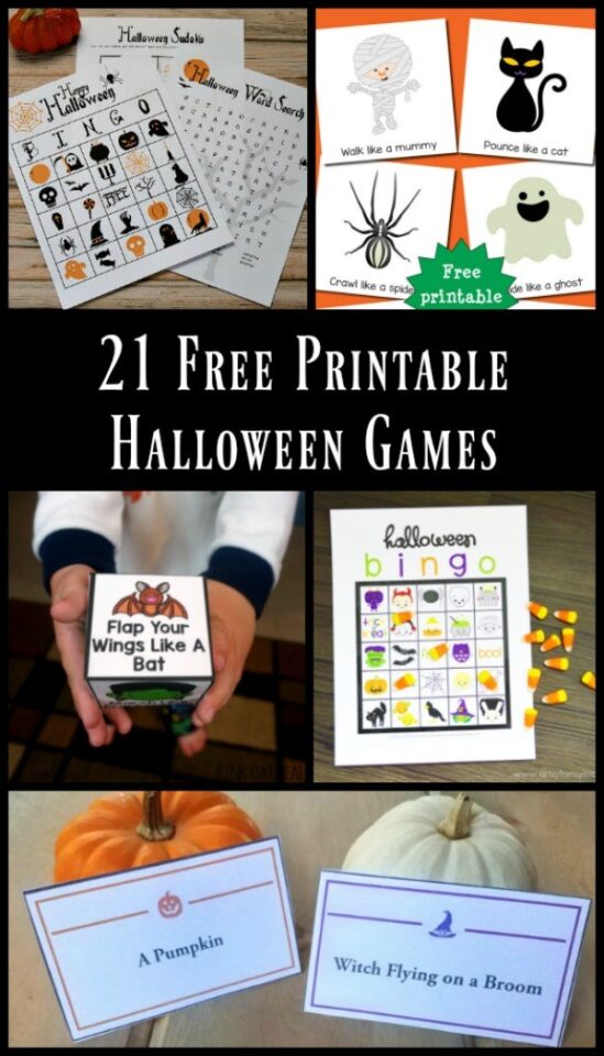 21 Halloween Party Games {w/free printables}!