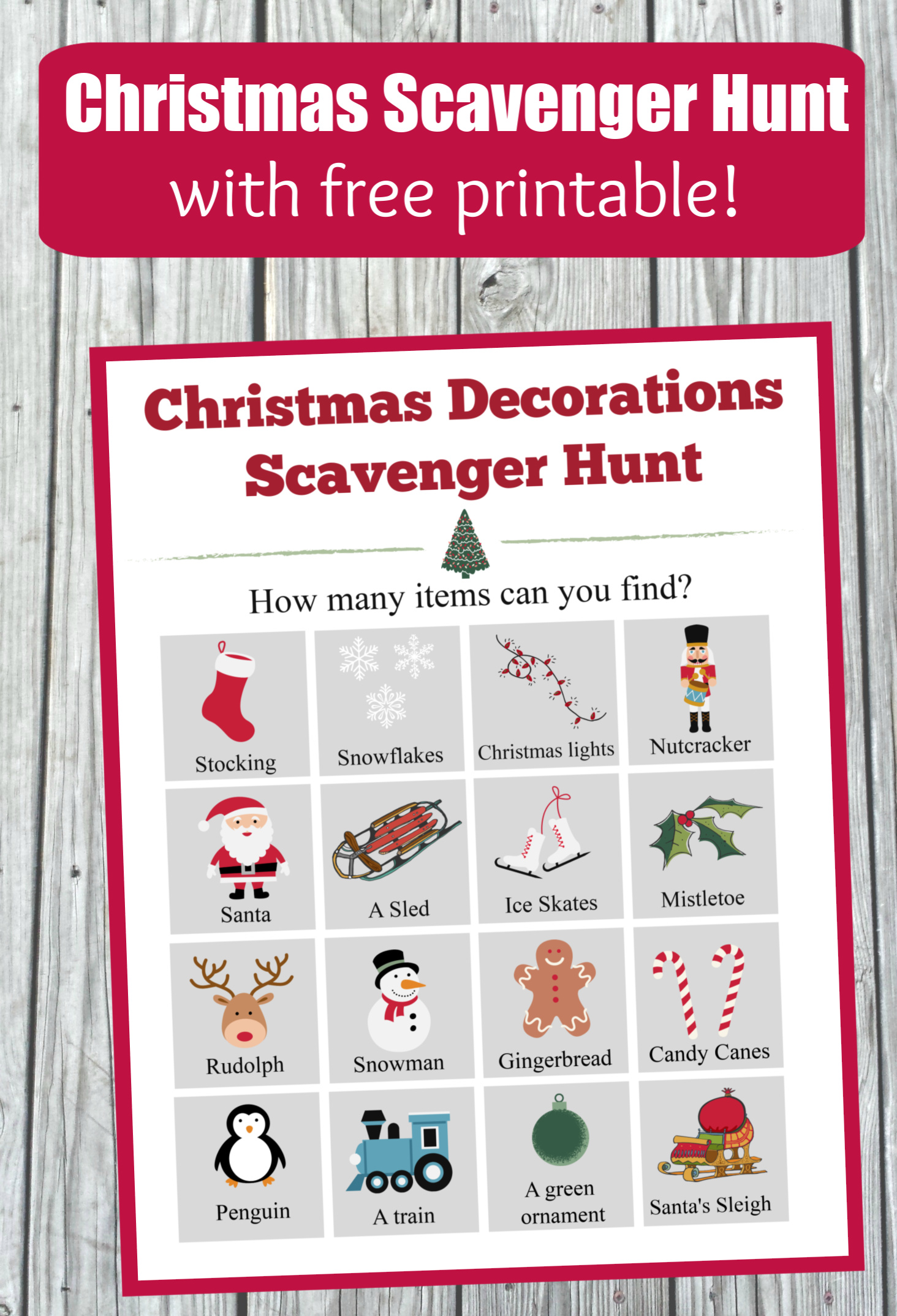 Santa's Scavenger Hunt: A Christmas Game | Bugbee Games