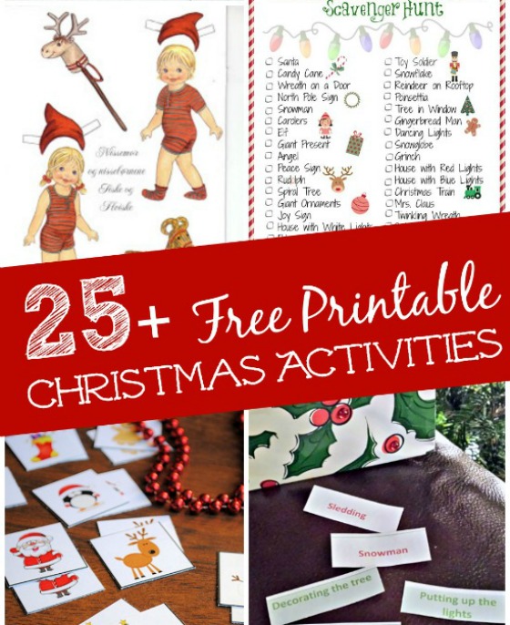 25 Free Printable Christmas Games and Activities