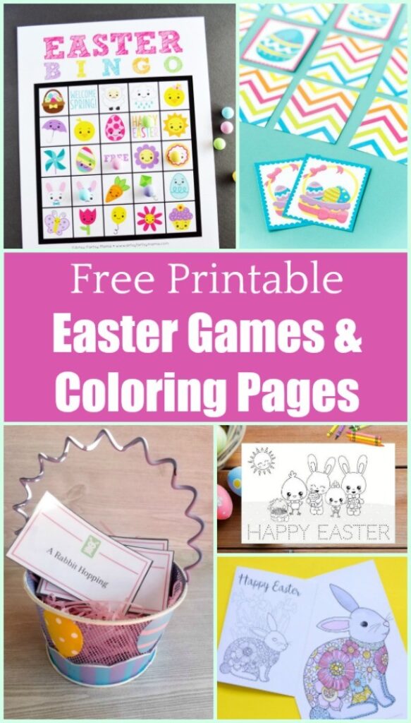 20 FREE Printable Easter Games, Coloring Pages &amp; Activities