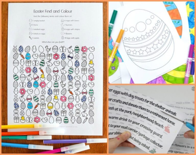 20 FREE Printable Easter Games, Coloring Pages &amp; Activities