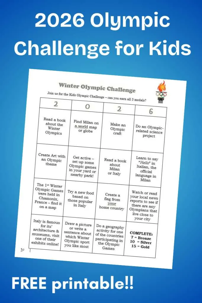 2026 winter olympics for kids activity